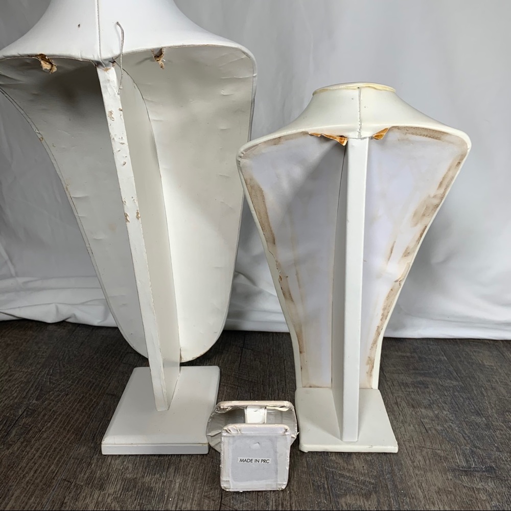 Lot of 14 jewelry display stands bust risers trees - Picture 7 of 12